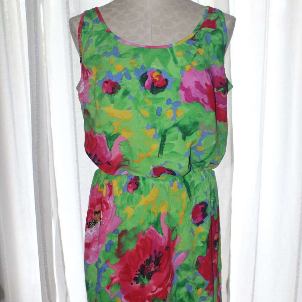 Womens Large Vintage Jams World Flower Friends 2 Piece Skirt and Tank